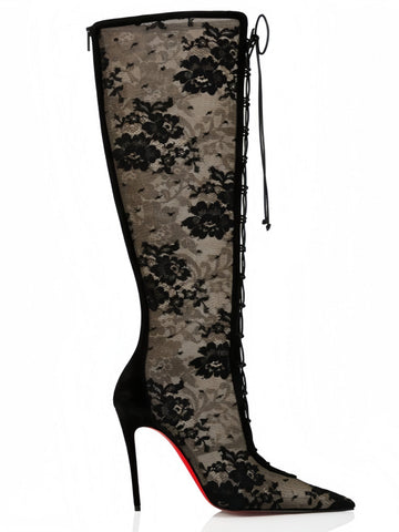 Midnight Lace Over-the-Knee Boots