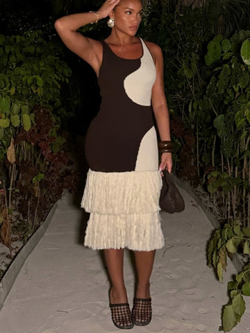 Color Block Knit Dress