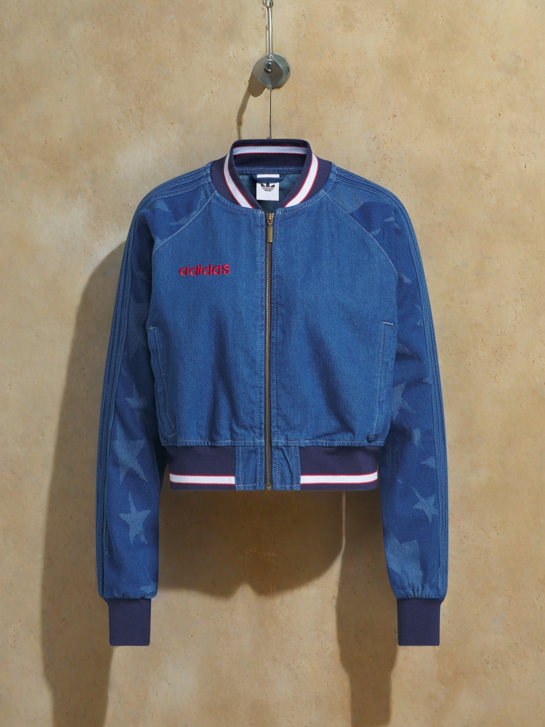 Demin Varsity Bomber Jacket Set