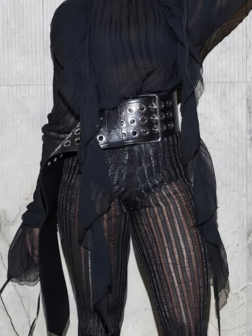 Stud Plate Waist Belt
