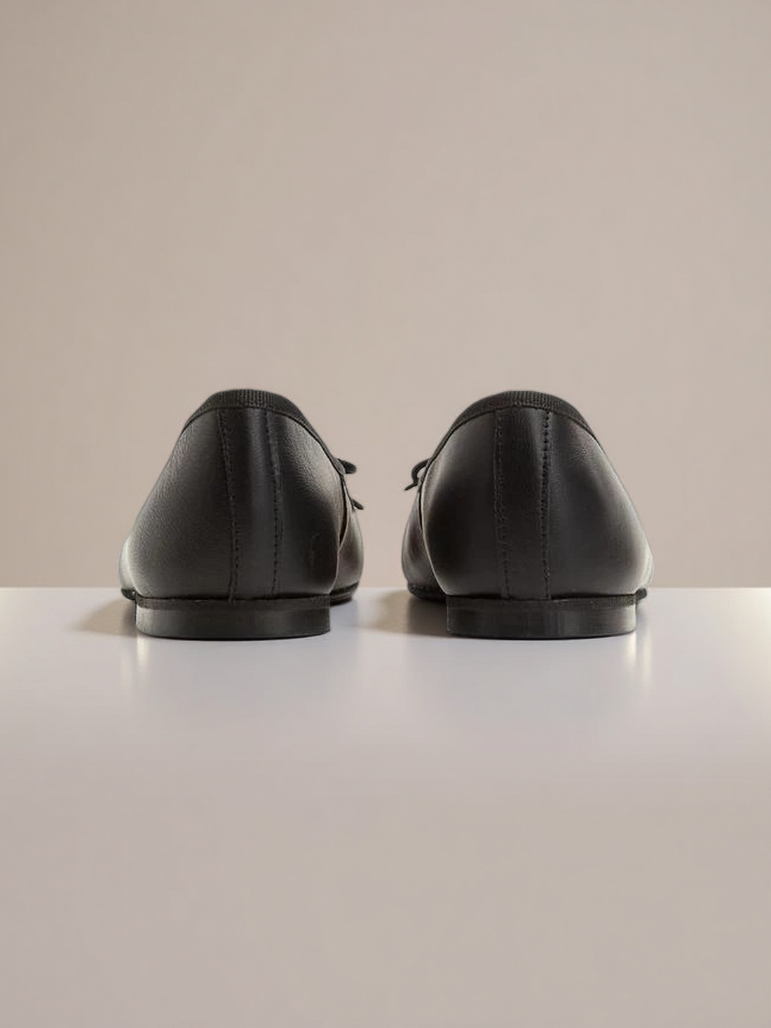 Leather Cap Toe Ballet Flat