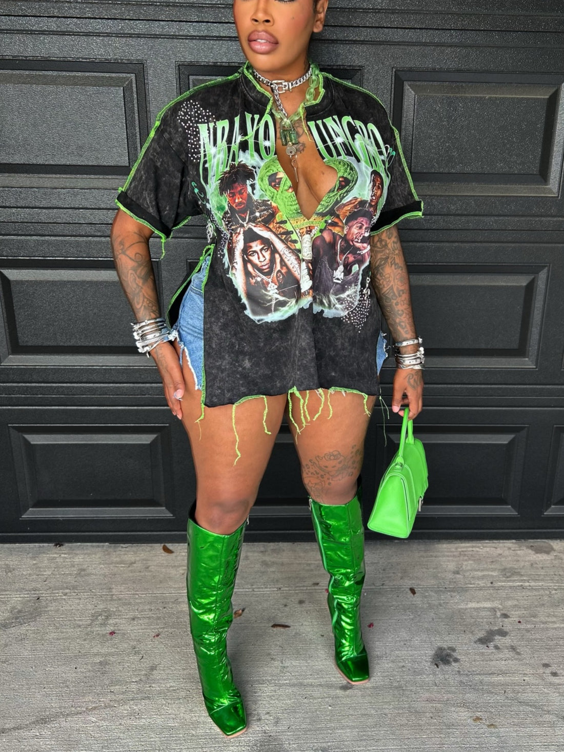 Slime Oversized Top