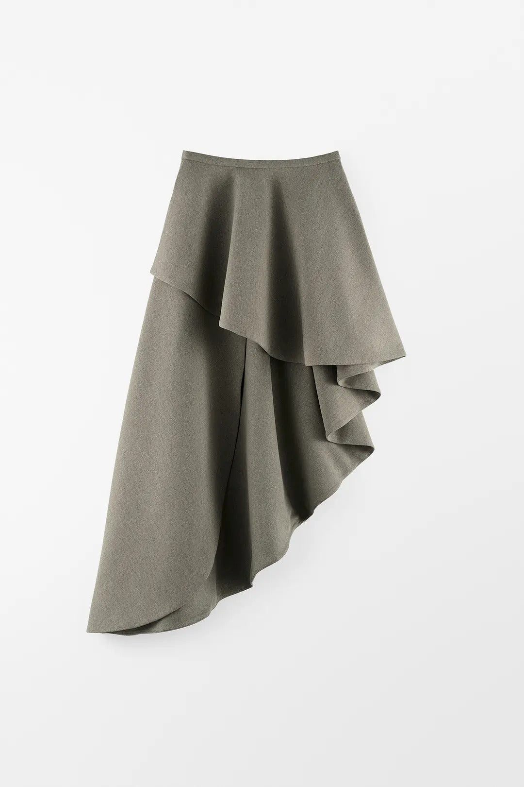 Wool Shoulder Pad Cardigan＋Spiral Skirt