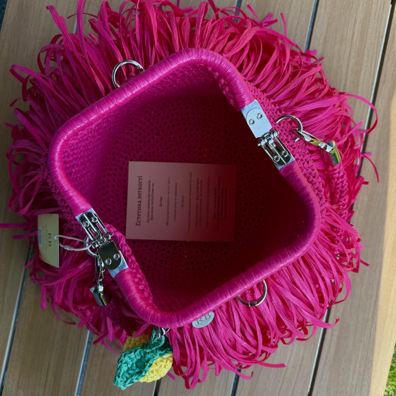 Handmade Raffia Tote Bag