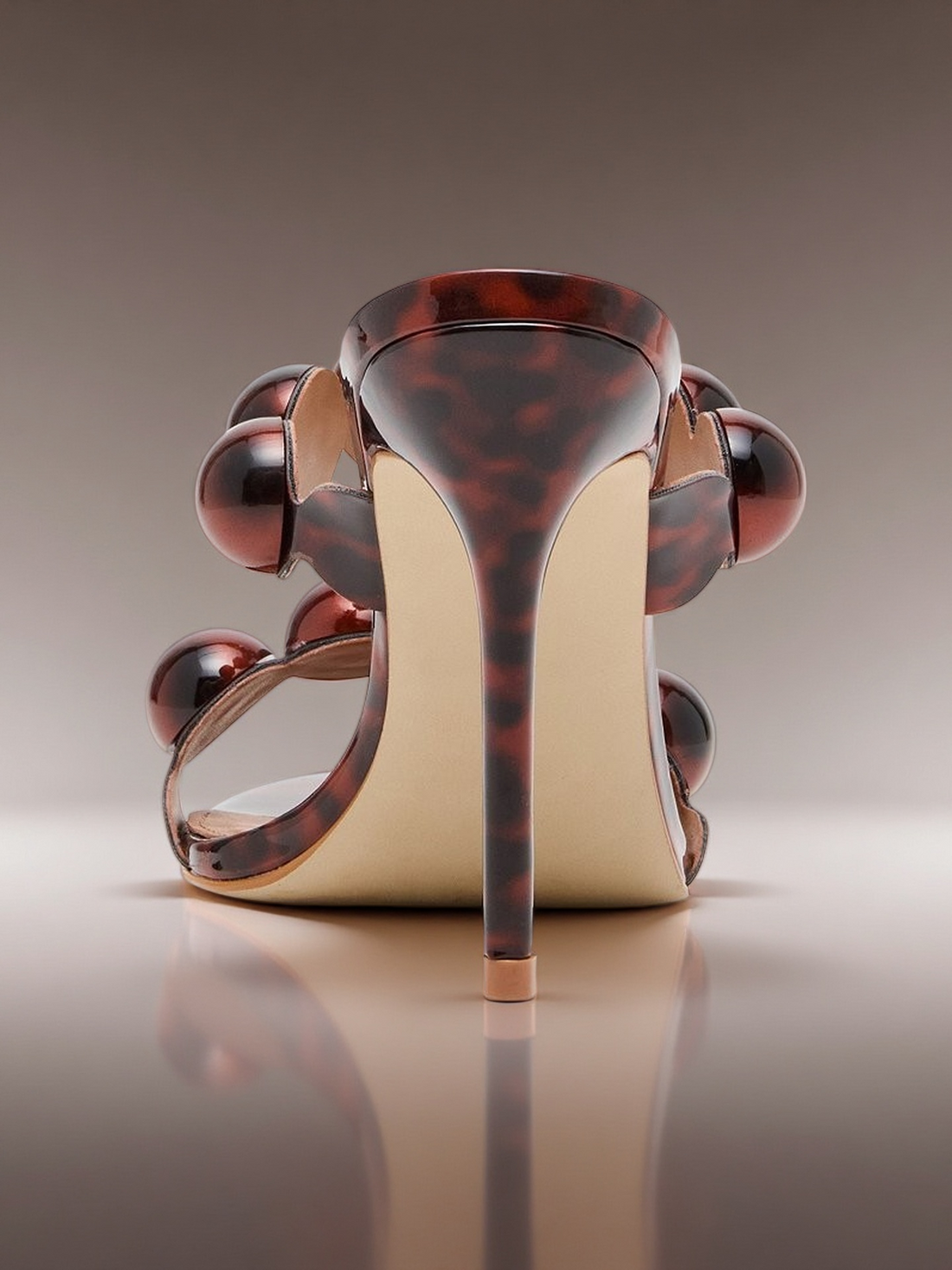 Tortoiseshell Beaded Stiletto Heel